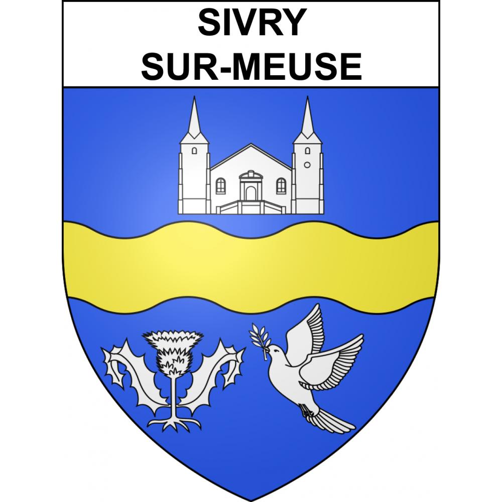 Adesivi stemma Sivry-sur-Meuse adesivo