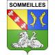 Sommeilles 55 ville sticker blason écusson autocollant adhésif