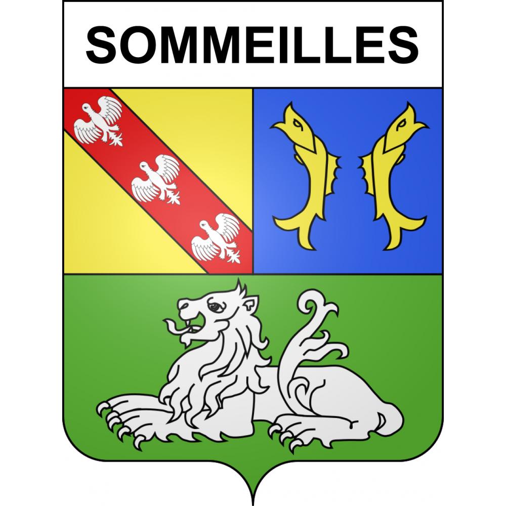 Stickers coat of arms Sommeilles adhesive sticker