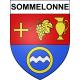 Sommelonne 55 ville sticker blason écusson autocollant adhésif