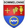 Sommelonne 55 ville sticker blason écusson autocollant adhésif