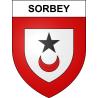 Pegatinas escudo de armas de Sorbey adhesivo de la etiqueta engomada