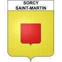Sorcy-Saint-Martin Sticker wappen, gelsenkirchen, augsburg, klebender aufkleber
