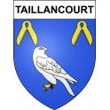 Pegatinas escudo de armas de Taillancourt adhesivo de la etiqueta engomada