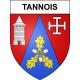 Pegatinas escudo de armas de Tannois adhesivo de la etiqueta engomada