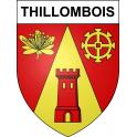 Pegatinas escudo de armas de Thillombois adhesivo de la etiqueta engomada