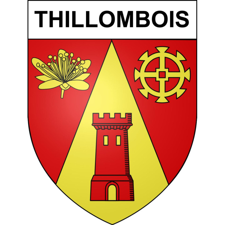 Thillombois 55 ville sticker blason écusson autocollant adhésif