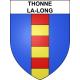 Pegatinas escudo de armas de Thonne-la-Long adhesivo de la etiqueta engomada