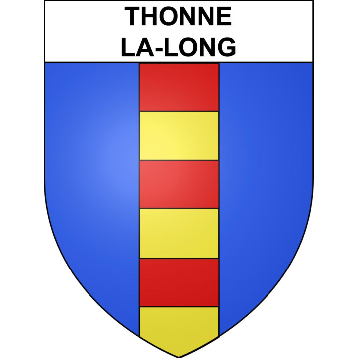 Thonne-la-Long 55 ville sticker blason écusson autocollant adhésif