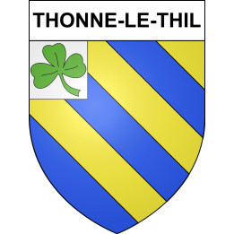 Thonne-le-Thil 55 ville sticker blason écusson autocollant adhésif