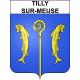 Tilly-sur-Meuse 55 ville sticker blason écusson autocollant adhésif