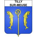 Tilly-sur-Meuse 55 ville sticker blason écusson autocollant adhésif