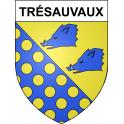 Trésauvaux 55 ville sticker blason écusson autocollant adhésif