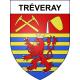 Stickers coat of arms Tréveray adhesive sticker