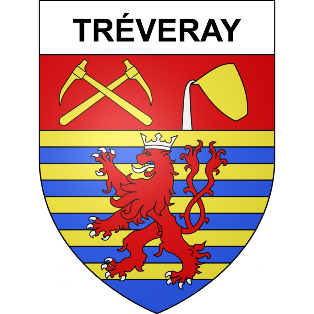 Tréveray 55 ville sticker blason écusson autocollant adhésif