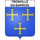 Pegatinas escudo de armas de Tronville-en-Barrois adhesivo de la etiqueta engomada