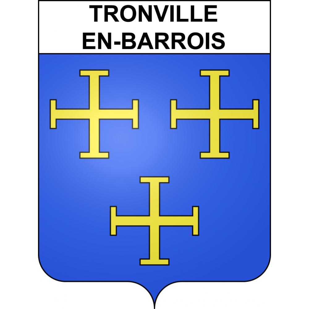 Tronville-en-Barrois 55 ville sticker blason écusson autocollant adhésif
