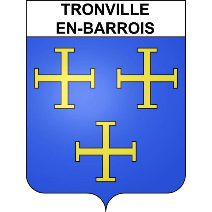 Tronville-en-Barrois Sticker wappen, gelsenkirchen, augsburg, klebender aufkleber