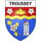 Troussey 55 ville sticker blason écusson autocollant adhésif