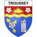 Troussey 55 ville sticker blason écusson autocollant adhésif