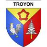 Troyon 55 ville sticker blason écusson autocollant adhésif