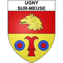 Ugny-sur-Meuse Sticker wappen, gelsenkirchen, augsburg, klebender aufkleber