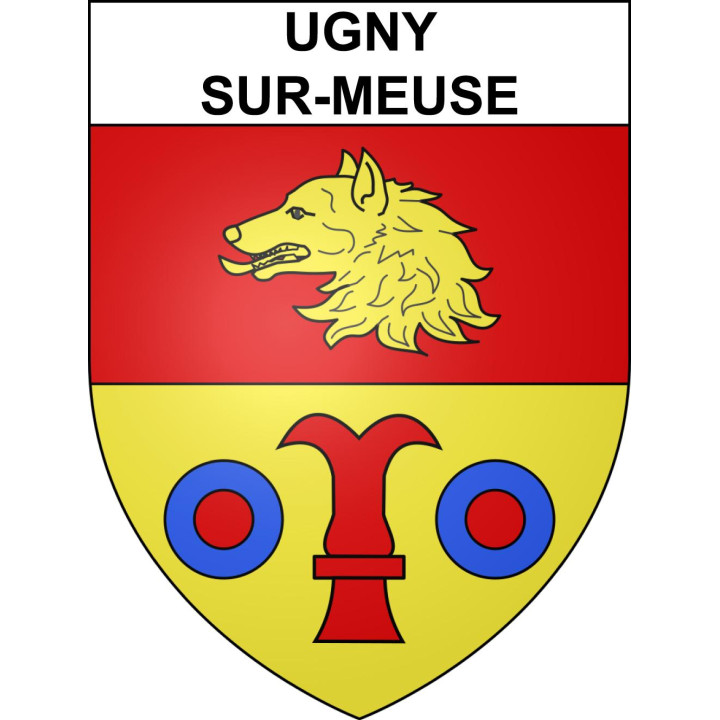 Ugny-sur-Meuse Sticker wappen, gelsenkirchen, augsburg, klebender aufkleber