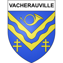 Pegatinas escudo de armas de Vacherauville adhesivo de la etiqueta engomada