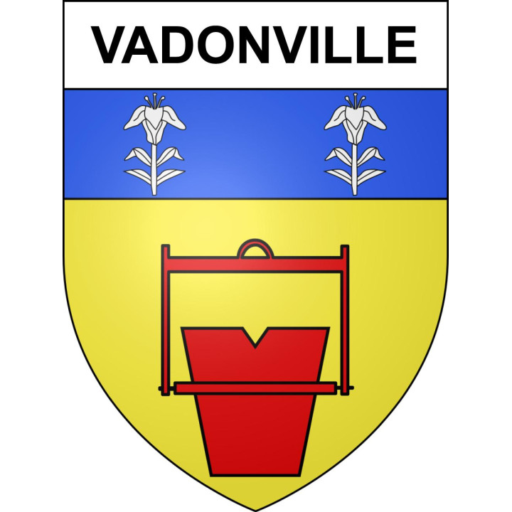 Pegatinas escudo de armas de Vadonville adhesivo de la etiqueta engomada