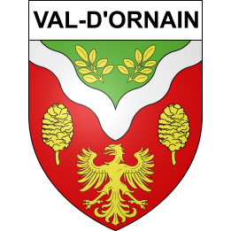 Val-d'Ornain Sticker wappen, gelsenkirchen, augsburg, klebender aufkleber