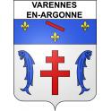 Varennes-en-Argonne 55 ville sticker blason écusson autocollant adhésif
