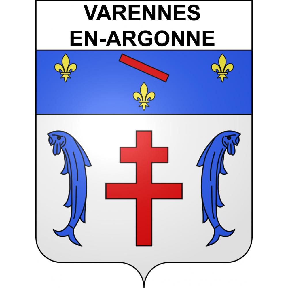 Varennes-en-Argonne 55 ville sticker blason écusson autocollant adhésif
