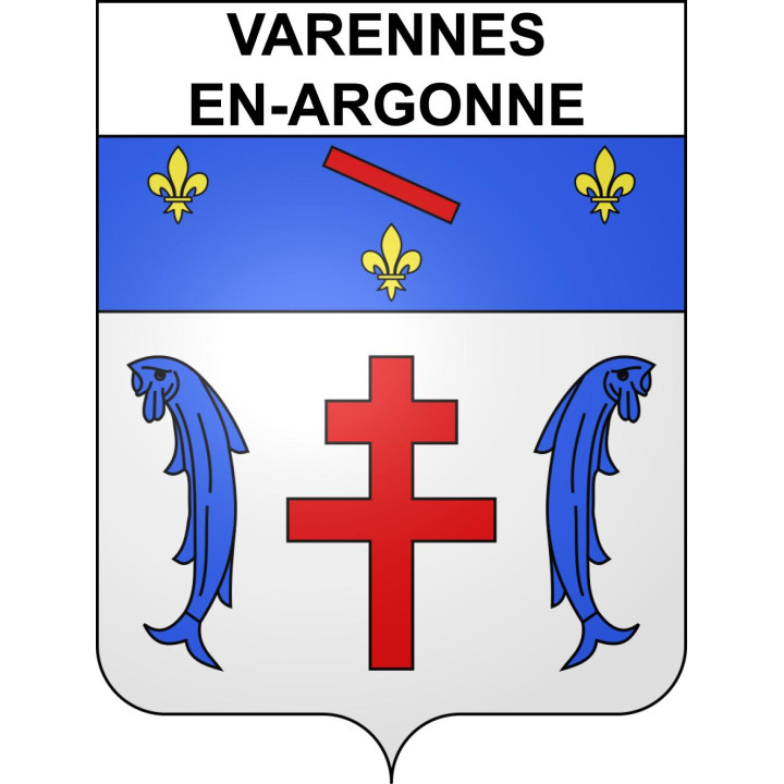 Varennes-en-Argonne 55 ville sticker blason écusson autocollant adhésif