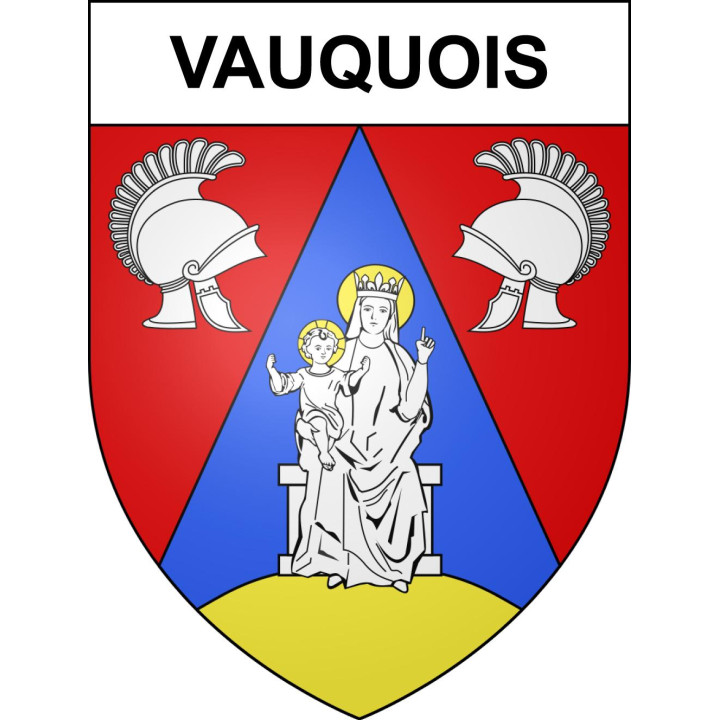Vauquois 55 ville sticker blason écusson autocollant adhésif