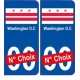 Washington D.C ville sticker numéro au choix autocollant drapeau USA city
