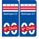 Washington D.C ville sticker numéro au choix autocollant drapeau USA city