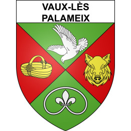 Pegatinas escudo de armas de Vaux-lès-Palameix adhesivo de la etiqueta engomada