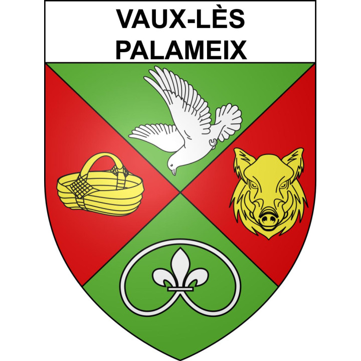 Stickers coat of arms Vaux-lès-Palameix adhesive sticker