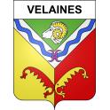 Pegatinas escudo de armas de Velaines adhesivo de la etiqueta engomada
