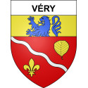 Pegatinas escudo de armas de Véry adhesivo de la etiqueta engomada
