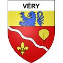 Pegatinas escudo de armas de Véry adhesivo de la etiqueta engomada