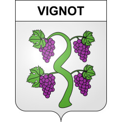 Pegatinas escudo de armas de Vignot adhesivo de la etiqueta engomada