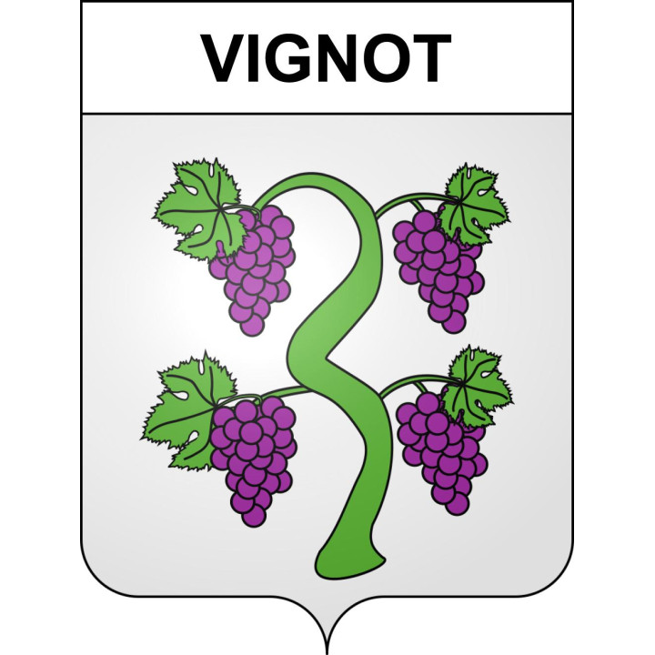 Stickers coat of arms Vignot adhesive sticker