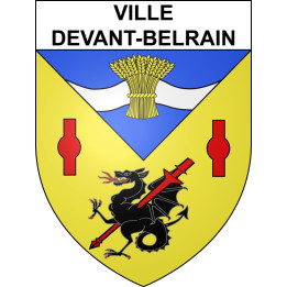 Ville-devant-Belrain Sticker wappen, gelsenkirchen, augsburg, klebender aufkleber