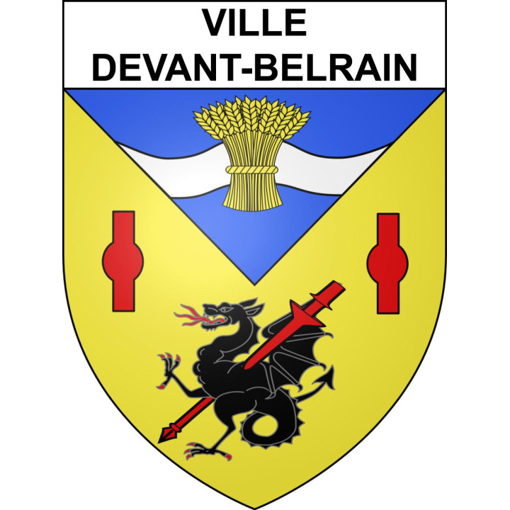 Ville-devant-Belrain 55 ville sticker blason écusson autocollant adhésif