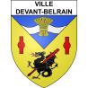 Pegatinas escudo de armas de Ville-devant-Belrain adhesivo de la etiqueta engomada