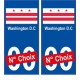 Washington D.C ville sticker numéro au choix autocollant drapeau USA city