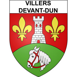 Villers-devant-Dun 55 ville sticker blason écusson autocollant adhésif