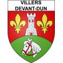 Stickers coat of arms Villers-devant-Dun adhesive sticker