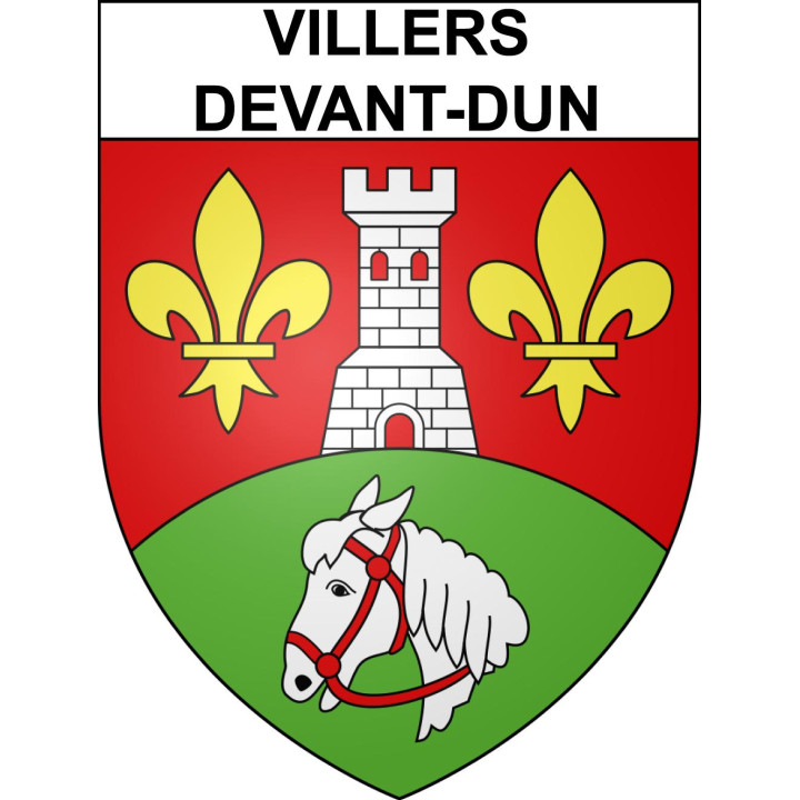 Villers-devant-Dun Sticker wappen, gelsenkirchen, augsburg, klebender aufkleber